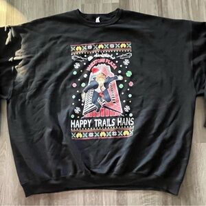 Black Graphic Men's Sweater